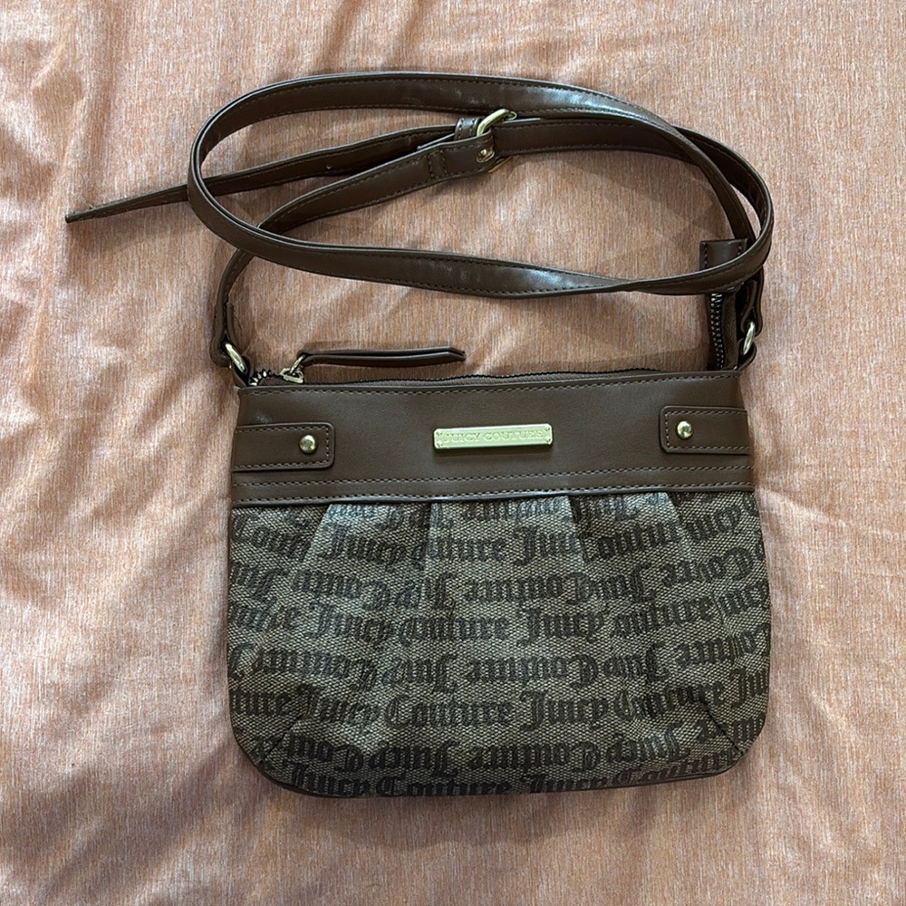 Juicy Couture Tan and Brown Crossbody Bag with Chic Design